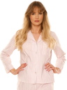 Pijama de damă cu nasturi DE LAFENSE 846 TAYLOR roz