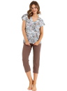 Pijama dama CANA 483 albastru-ciocolată