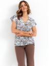 Pijama dama CANA 483 albastru-ciocolată