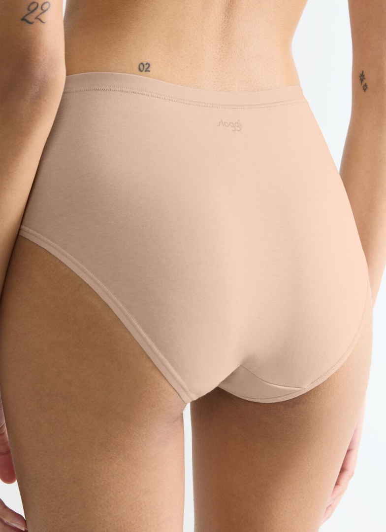 Női bugyi SLOGGI GO DAILY COTTON MIDI 3PACK 00LZ - NEW BEIGE