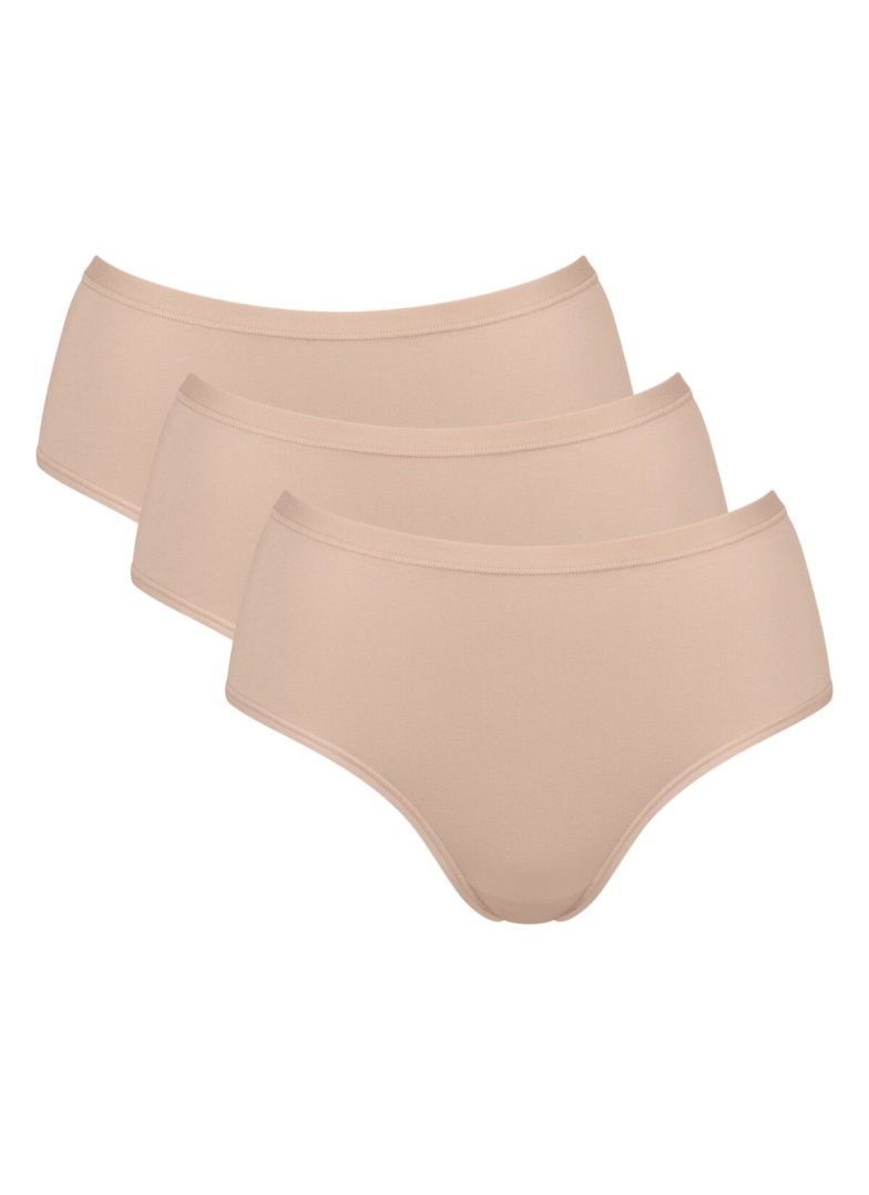 Női bugyi SLOGGI GO DAILY COTTON MIDI 3PACK 00LZ - NEW BEIGE