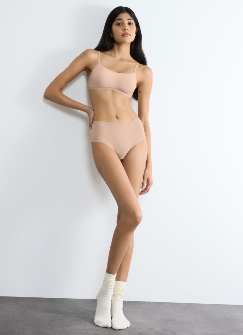 Női bugyi SLOGGI GO DAILY COTTON MIDI 3PACK 00LZ - NEW BEIGE