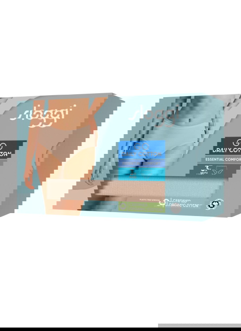 Női bugyi SLOGGI GO DAILY COTTON MIDI 3PACK 00LZ - NEW BEIGE
