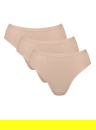 Majtki damskie sloggi GO Daily Cotton Tai 3P 00LZ - NEW BEIGE