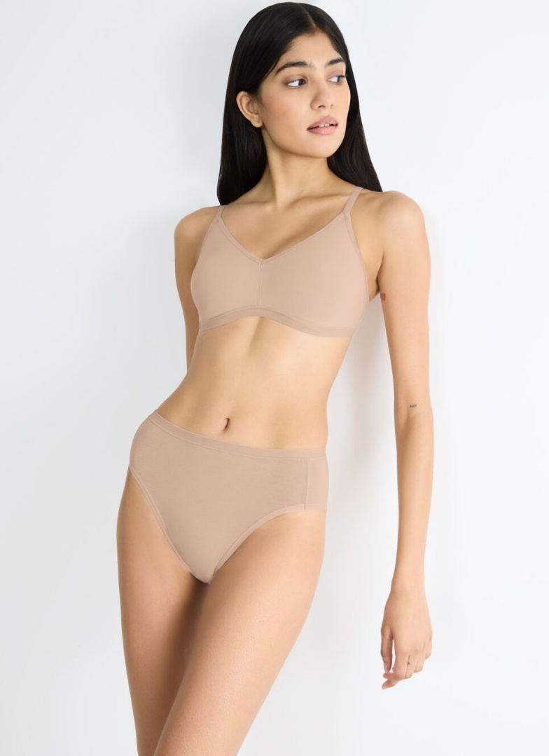 Chiloți dama SLOGGI GO DAILY COTTON TAI 3PACK 00LZ - NEW BEIGE