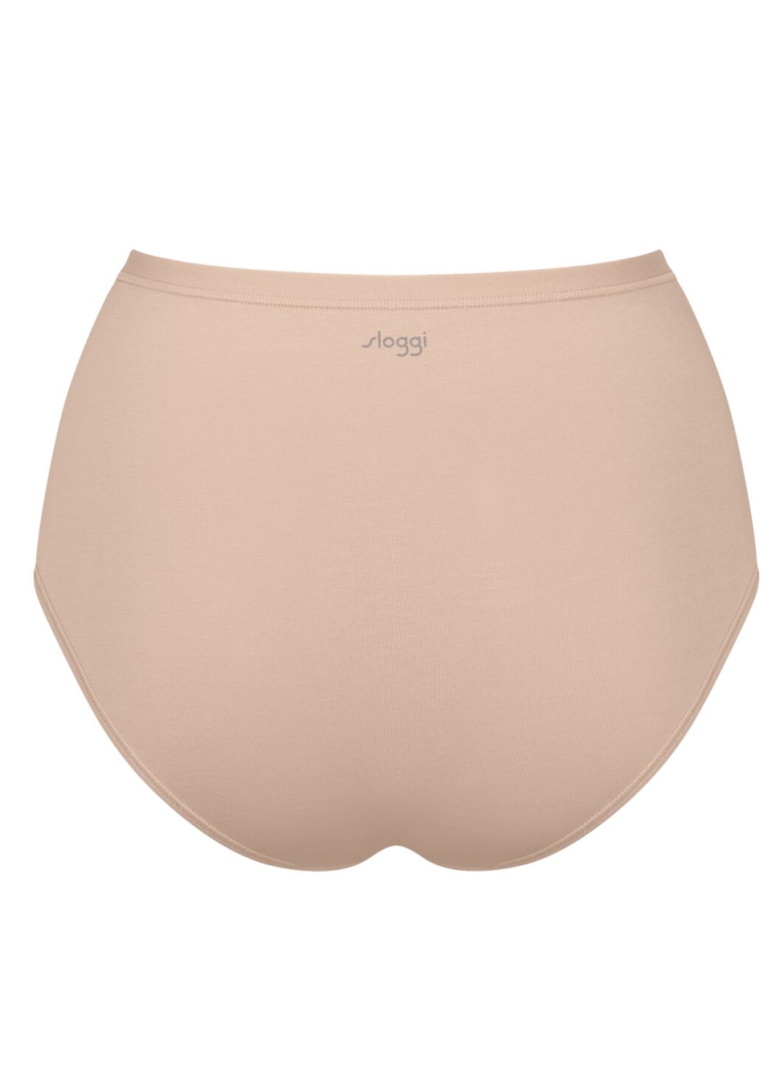 Chiloți dama SLOGGI GO DAILY COTTON HIGHWAIST 3PACK 00LZ - NEW BEIGE