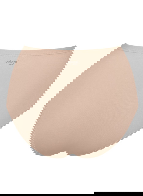 Chiloți dama SLOGGI GO DAILY COTTON HIGHWAIST 3PACK 00LZ - NEW BEIGE