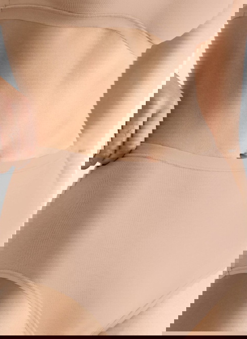 Chiloți dama SLOGGI GO DAILY COTTON HIGHWAIST 3PACK 00LZ - NEW BEIGE