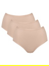 Chiloți dama SLOGGI GO DAILY COTTON HIGHWAIST 3PACK 00LZ - NEW BEIGE