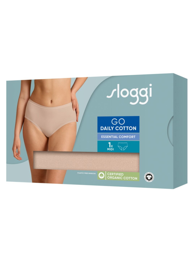 Chiloți dama SLOGGI GO DAILY COTTON MIDI 00LZ - NEW BEIGE