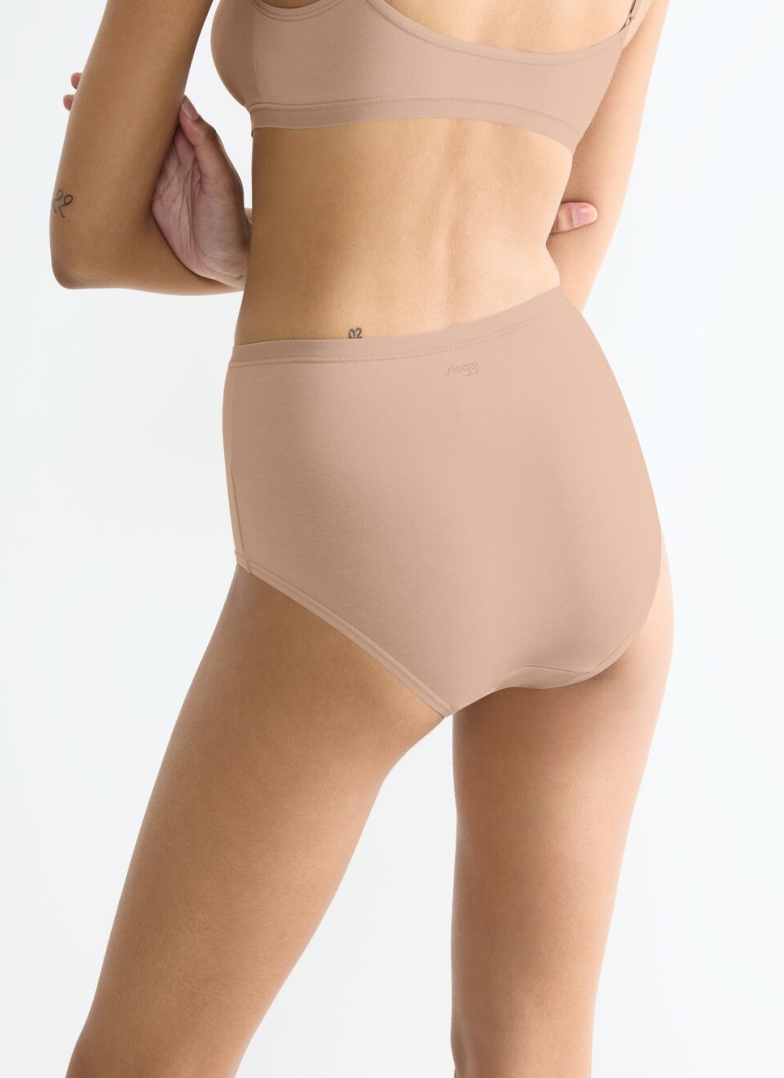 Chiloți dama SLOGGI GO DAILY COTTON HIGHWAIST 00LZ - NEW BEIGE