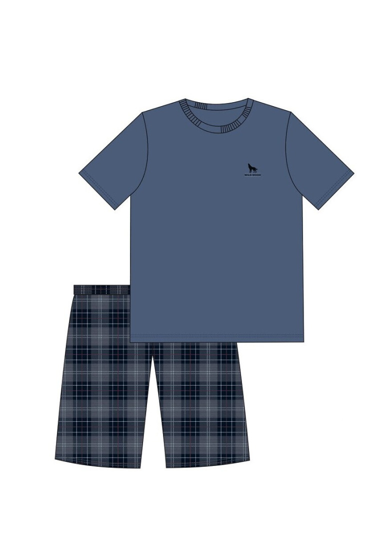 Piżama męska Cornette 326/195 Wild Wood 2 jeans