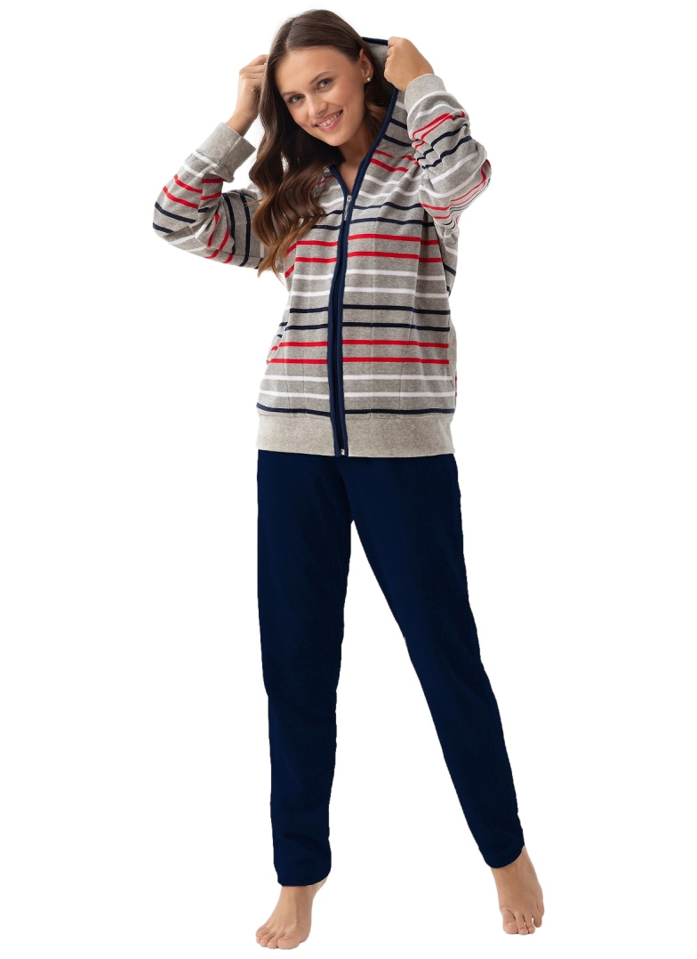 Dres damski Luna 341 Velour szary-granatowy