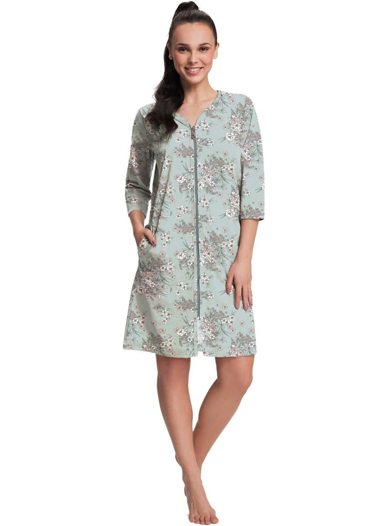 Halat dama LUNA 390 verde flori