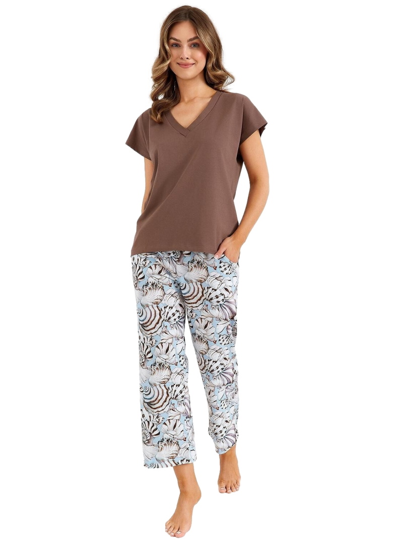 Pijama dama CANA 485 ciocolată