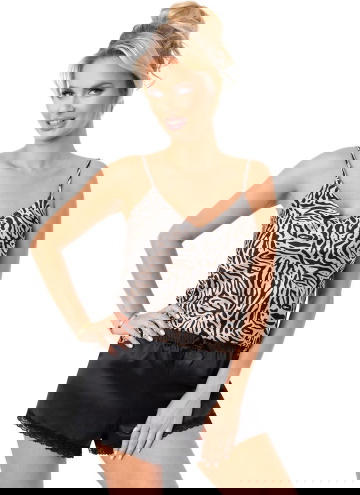 Dámské pyžamo DONNA SHEILA 1/2 černá