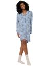 Koszula nocna rozpinana Triumph Boyfriend Fit NDW 03 BLUE COMBINATION