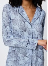 Koszula nocna rozpinana Triumph Boyfriend Fit NDW 03 BLUE COMBINATION
