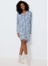 Koszula nocna rozpinana Triumph Boyfriend Fit NDW 03 BLUE COMBINATION
