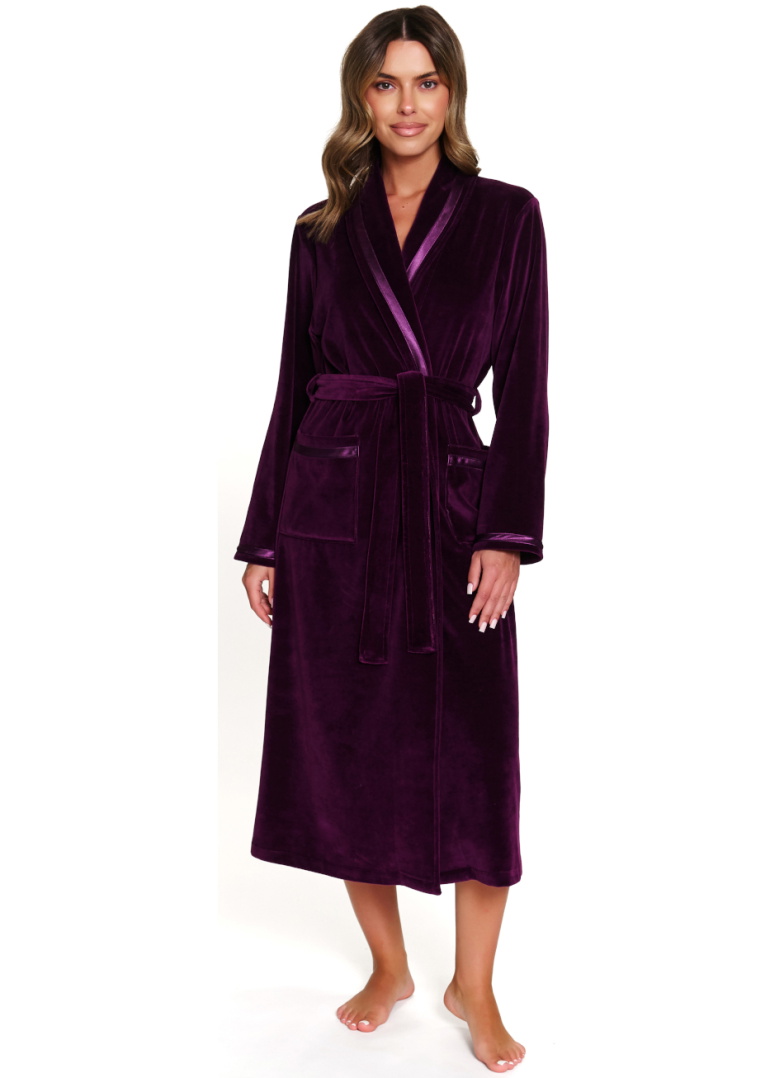 Szlafrok damski Doctor Nap SWA.1078 BURGUNDY