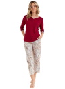 Pijama dama CANA 487 burgundy