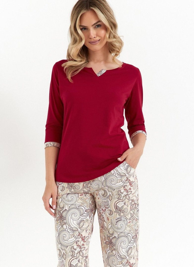 Pijama dama CANA 487 burgundy
