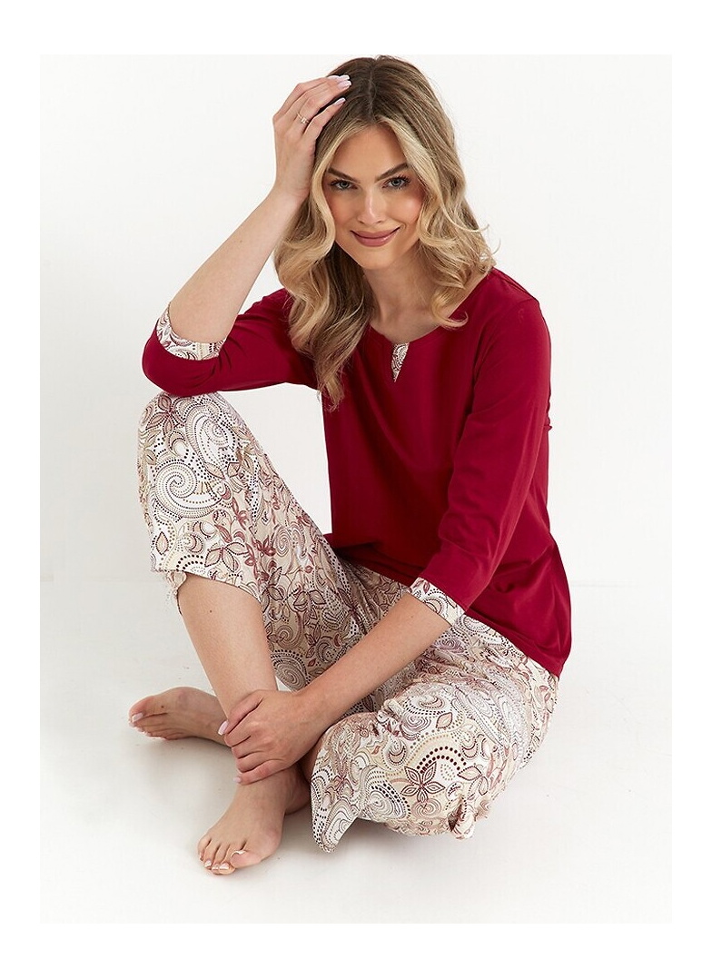 Pijama dama CANA 487 burgundy