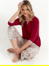 Pijama dama CANA 487 burgundy