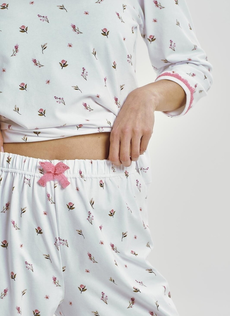 Pijama dama TARO ELODIE 3432 alb