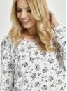 Pijama dama TARO MARTINA 3451 alb INTERLOCK