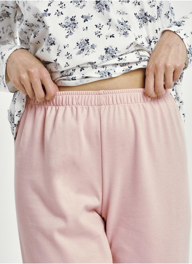 Pijama dama TARO MARTINA 3451 alb INTERLOCK