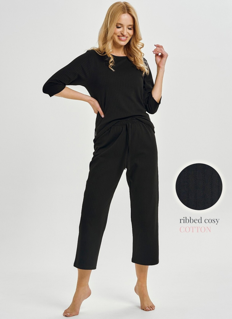 Pijama dama TARO MELANIA 3445 negru