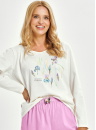 Pijama dama TARO MONICA 3459 crem