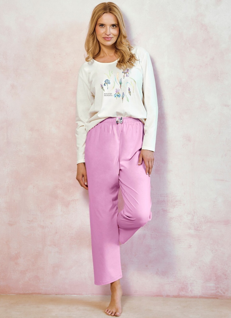 Pijama dama TARO MONICA 3459 crem