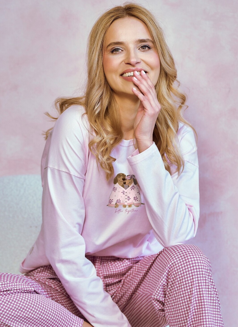 Dámské pyžamo TARO ELISA 3434 růžová