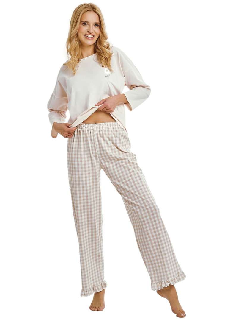 Pijama dama TARO VERA 3438 bej