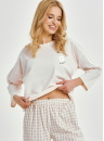 Pijama dama TARO VERA 3438 bej