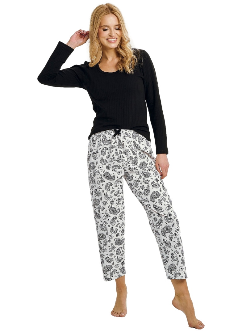 Pijama dama TARO AIDA 3454 negru