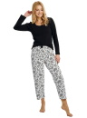 Pijama dama TARO AIDA 3454 negru