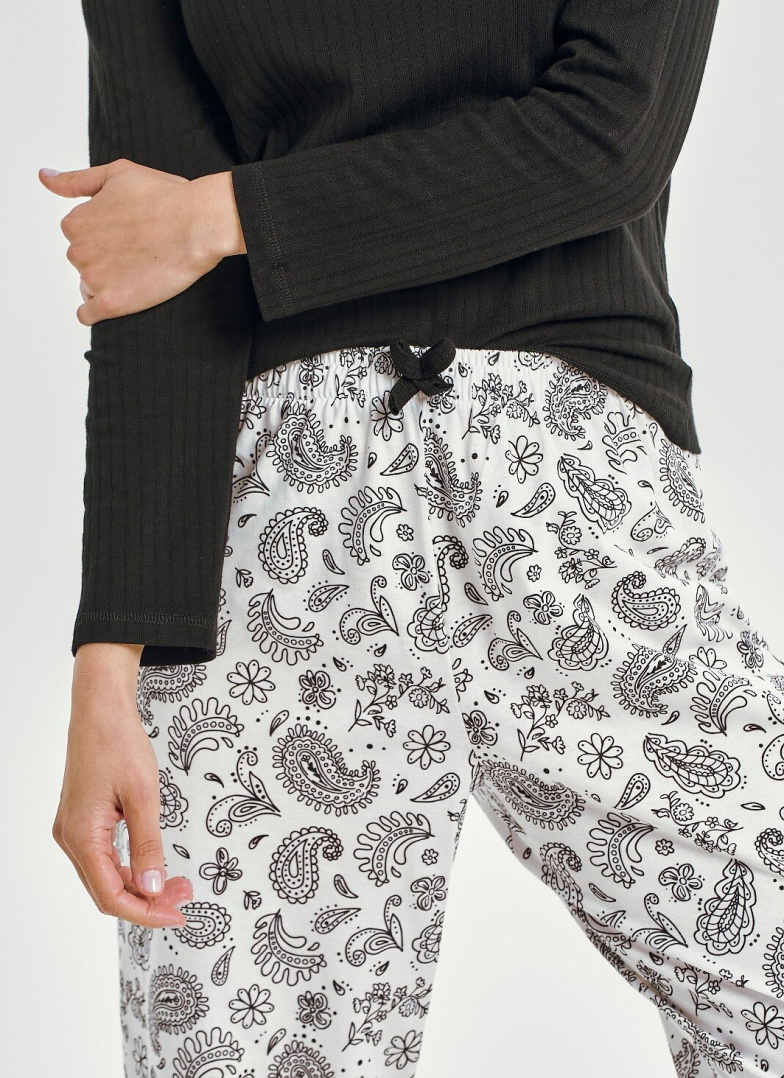 Pijama dama TARO AIDA 3454 negru