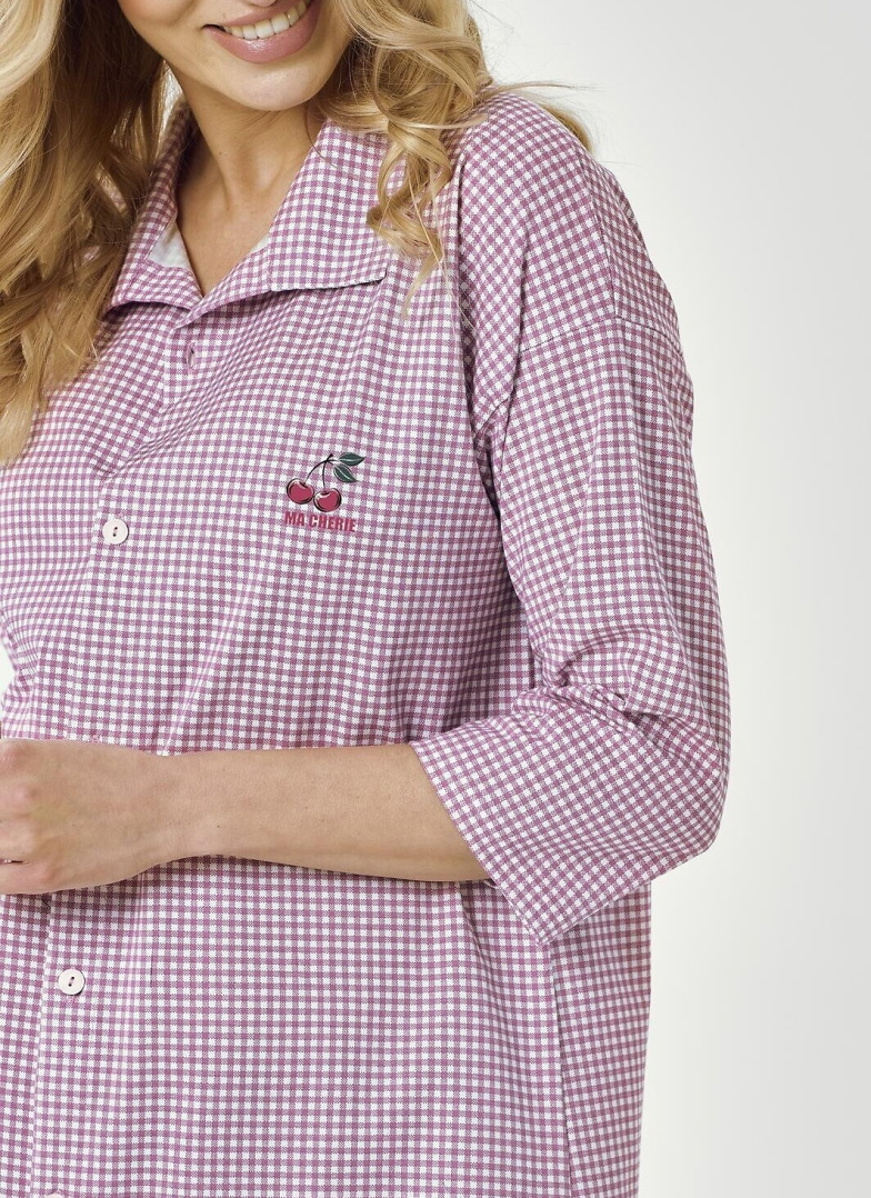 Koszula nocna rozpinana Taro Joliee 3436 różowy