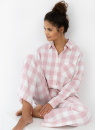 Pijama de damă cu nasturi SENSIS MARLEY roz deschis