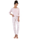 Pijama dama SENSIS ANNABELLE roz deschis