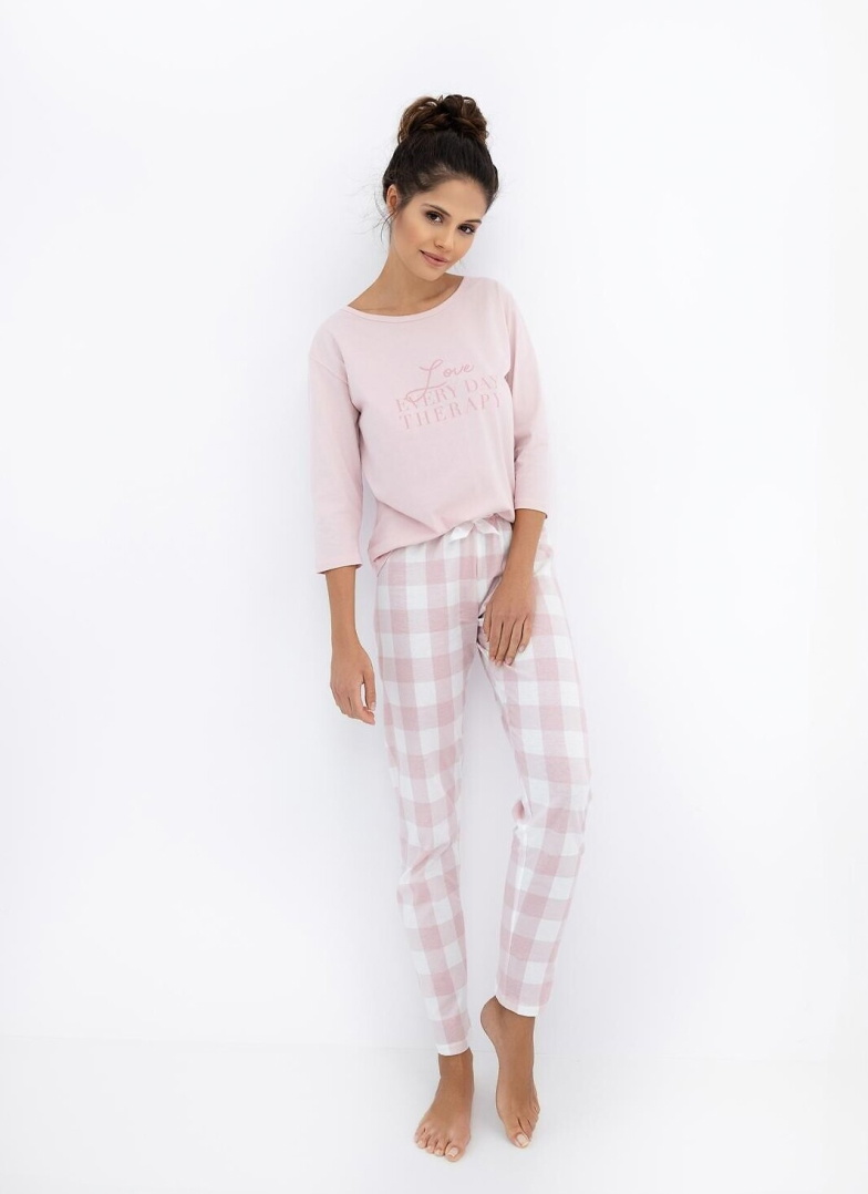 Pijama dama SENSIS ANNABELLE roz deschis