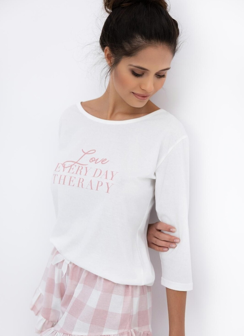 Pijama dama SENSIS EMILY alb-deschis