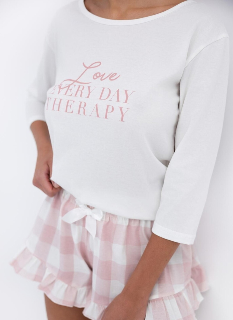 Pijama dama SENSIS EMILY alb-deschis