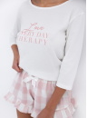 Pijama dama SENSIS EMILY alb-deschis