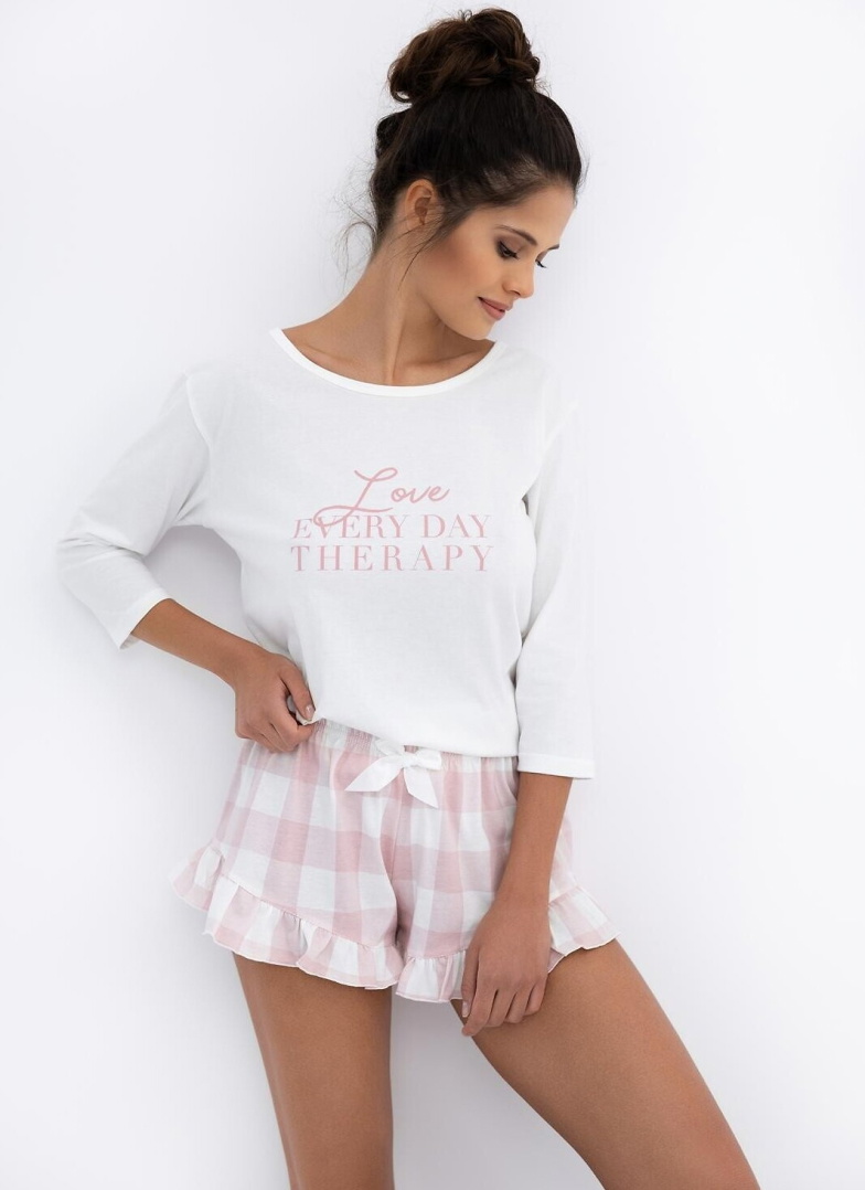 Pijama dama SENSIS EMILY alb-deschis