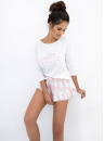 Pijama dama SENSIS EMILY alb-deschis