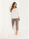 Pijama dama REGINA 703 ecru